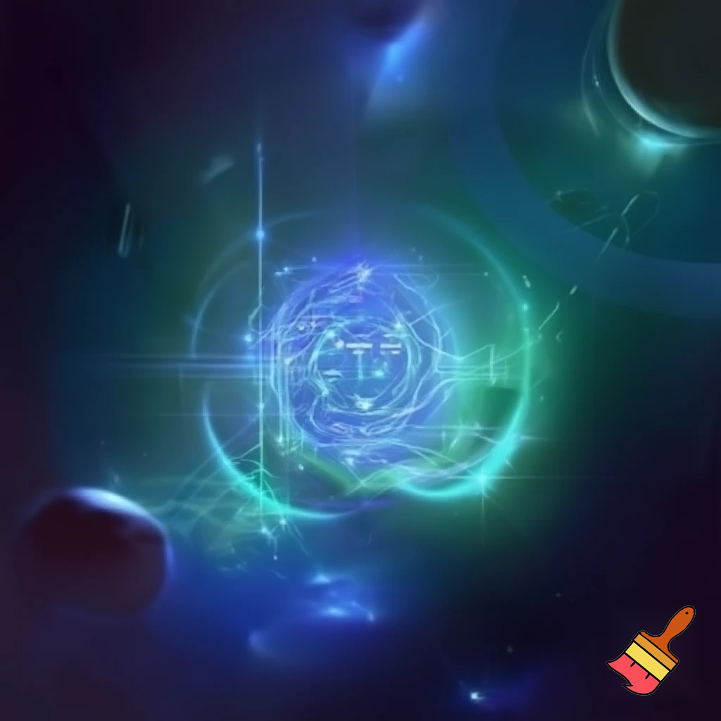 Create some space inspired art about the book The Beginners Guide To Artificial Intelligence by Frank Dartey Amankonah