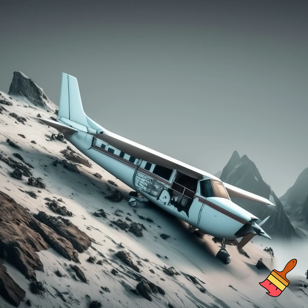 Cessna crash in mountain