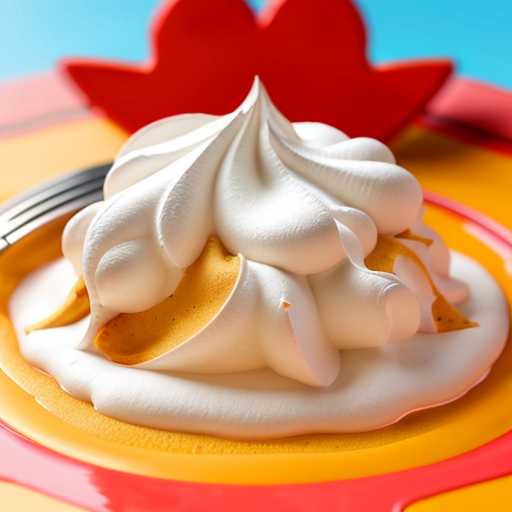 Fold dry ingredients into meringue 