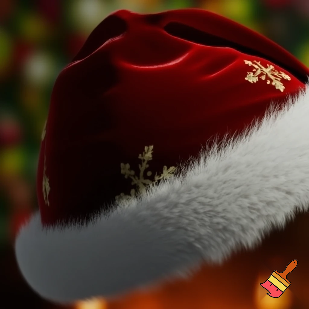 Christmas wizard hat written and velvet