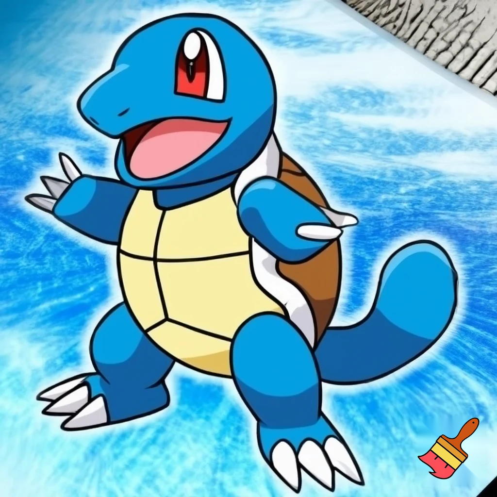 blue agumon digimon squirtle pokemon fusion