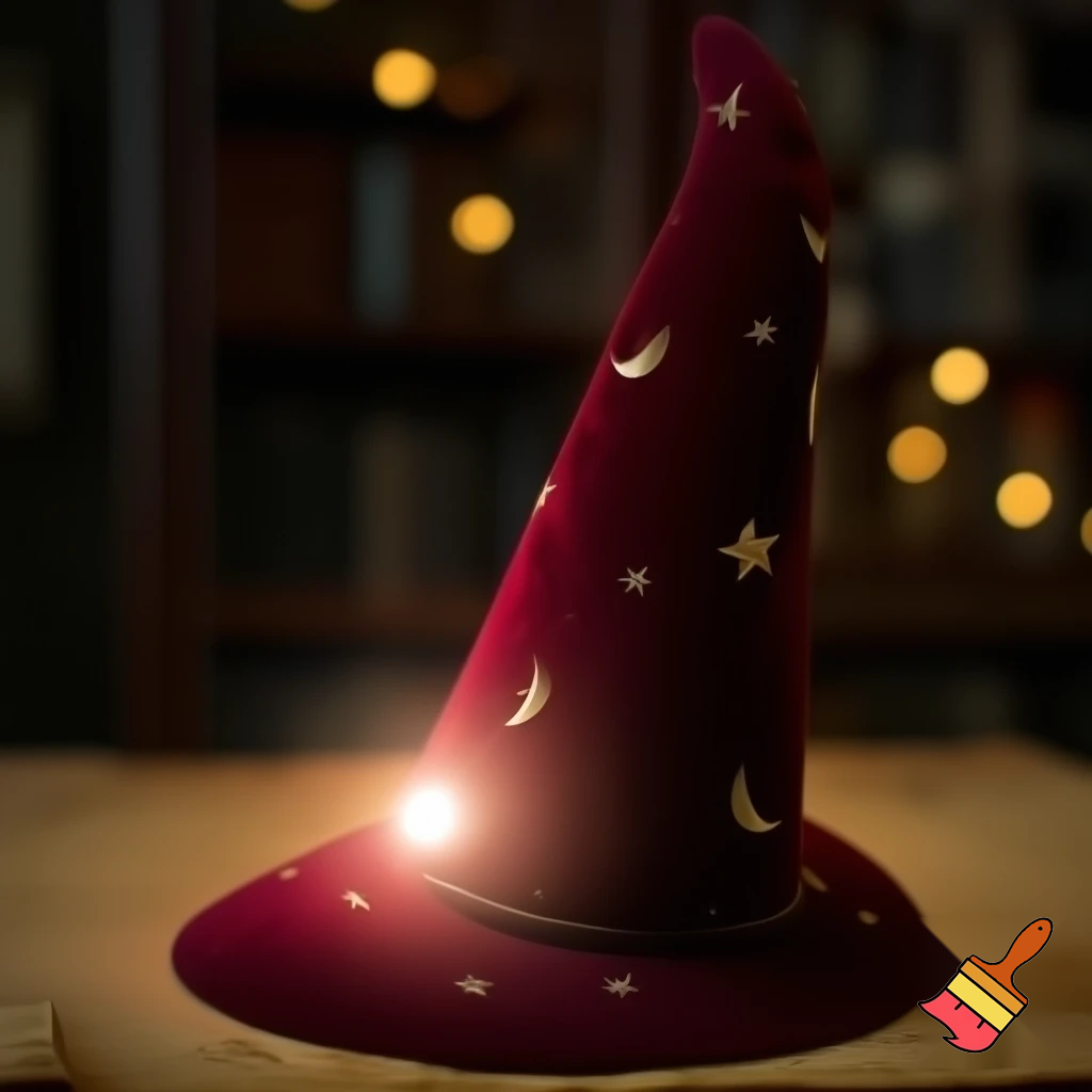 Christmas wizard hat stars and means read a Christmas hat