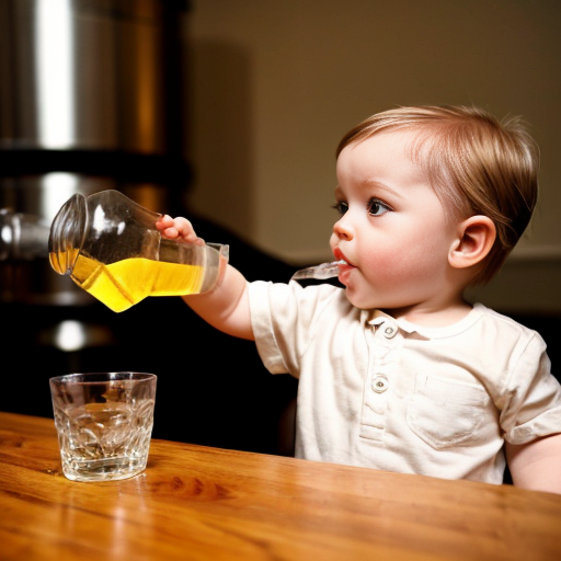 Make a toddler start drinking vodka