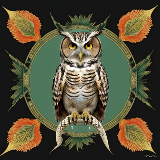 A snake combined with a owl