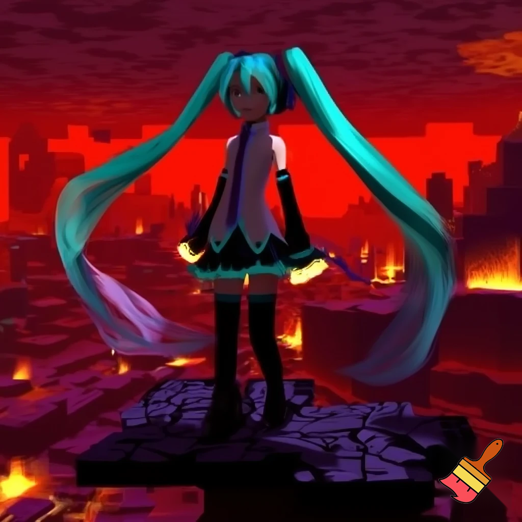 Miku in the Nether