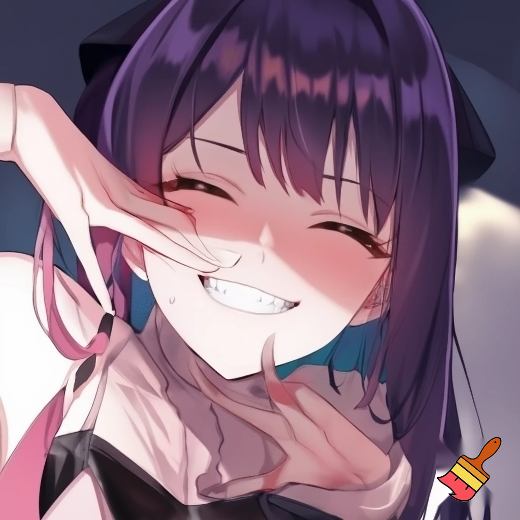 Sexy Anime Girl Twerking With a Seductive Smile on her face
