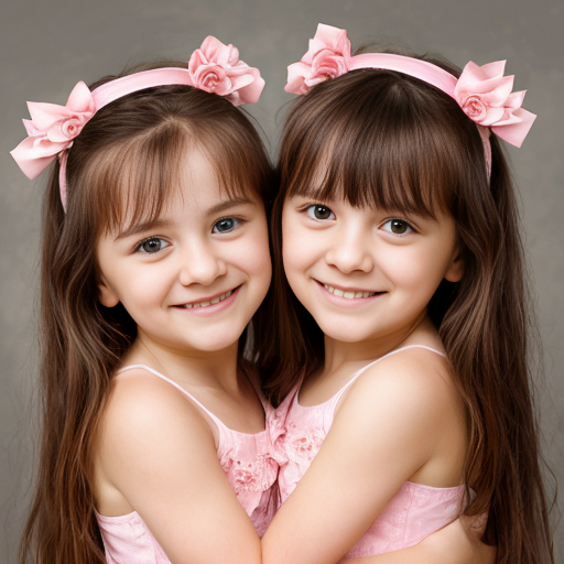 Tạo hình ảnh hai chị em ôm nhau chị tên di em tên mi