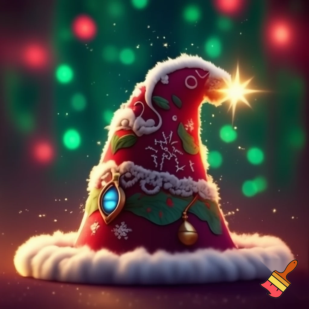 Christmas wizard hat