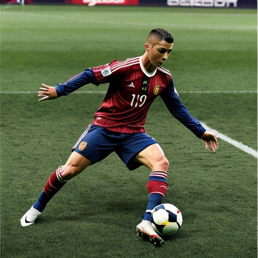 ronaldo playing football