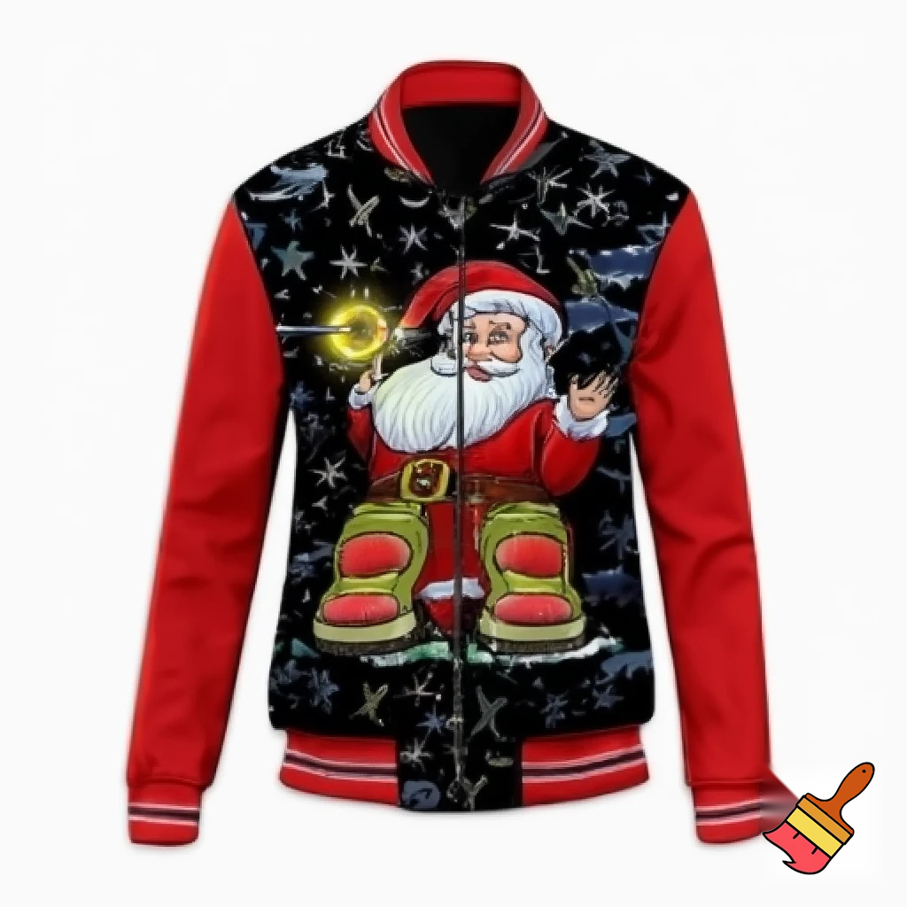 A wizard jacket Christmas jacket Santa Claus wizard Christmas shoes Christmas wizard hat