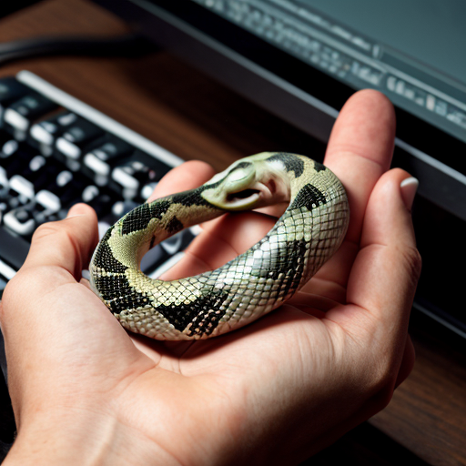 A realistic close-up scene: a snake tightly coiled around a computer mouse. The snake’s body wraps the mouse smoothly, emphasizing the shape of the mouse and the texture of the snake’s scales. The computer mouse is the main focal point, sharp and clearly visible within the snake’s coils. The background is completely blurred and indistinct, no visible objects or environment details. Shallow depth of field, soft studio lighting, high realism, detailed textures, calm but tense atmosphere, focus on the interaction between the snake and the mouse.
clean composition, centered subject, product-style photography, neutral color palette