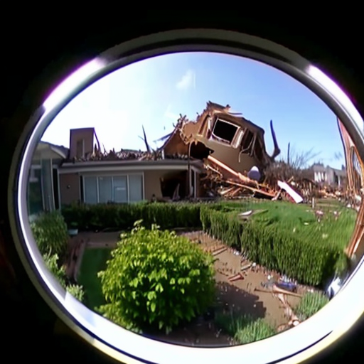 CCTV footage of the Oakland USA ef5 tornado in the garden