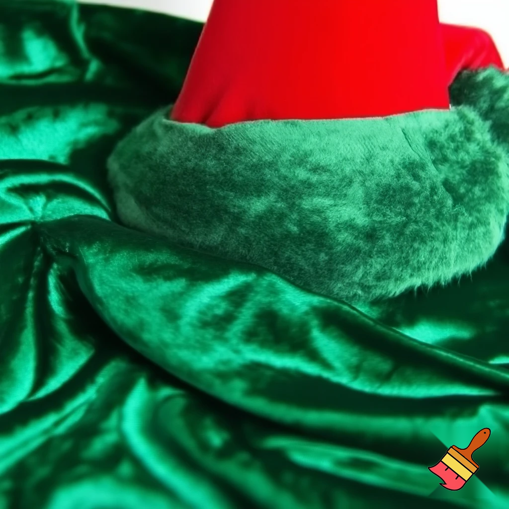 Christmas wizard hat velvet and fabric