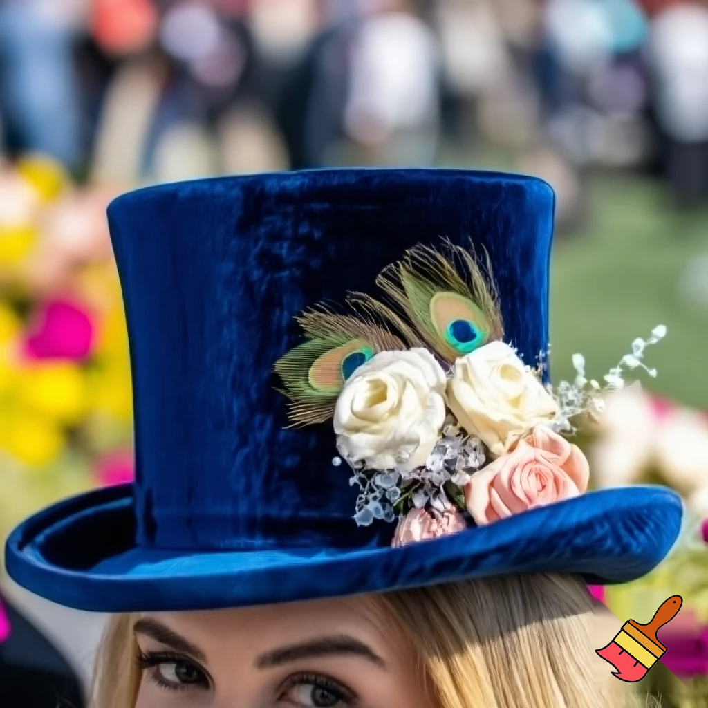 Melbourne Cup top hat velvet
