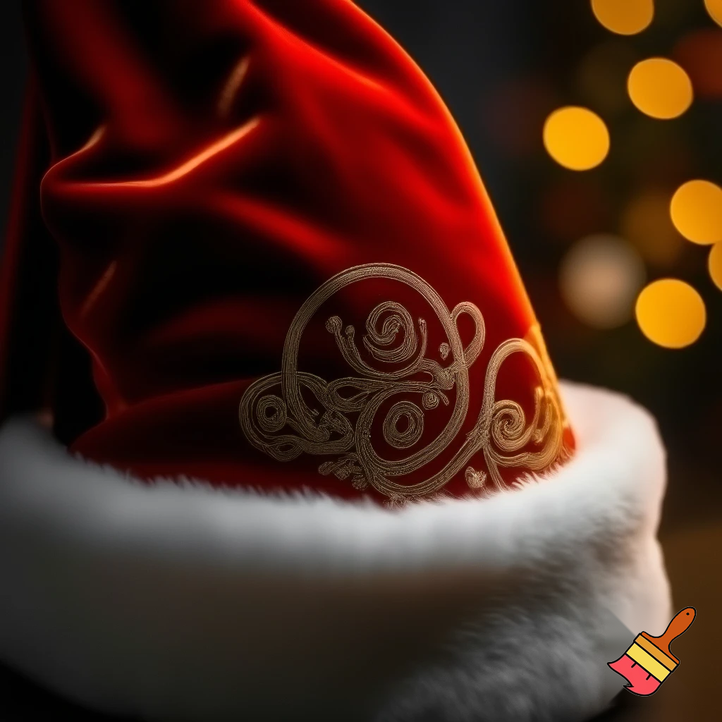 Christmas Santa Claus velvet hat delicate special delicate hat