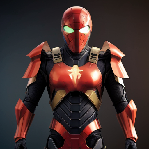 A Southeast Asian male superhero with advanced dragon armor suit, inspired by high-tech exoskeleton, glowing red and gold energy core, dragon scale plating, sleek helmet design, standing confidently, cinematic lighting, realistic face, ultra detailed armor, 8k, superhero movie poster style