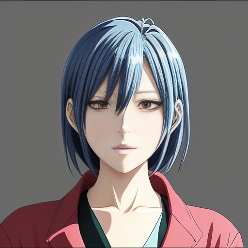 Hazme un personaje de anime en estado de materia liquido 