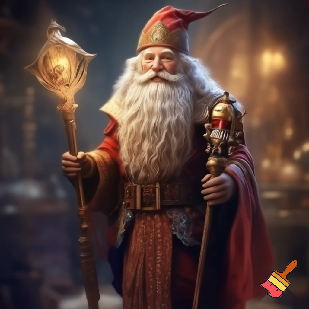 A wizard Nutcracker Santa Claus Nutcracker