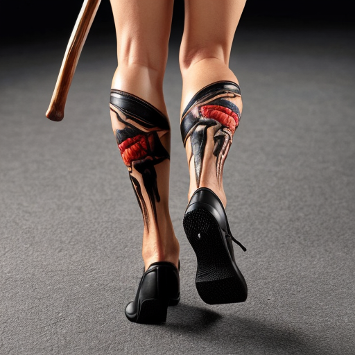 Candy walking stick walking