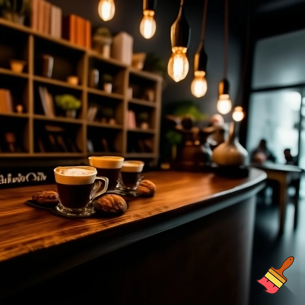 Mello Melody cafe in writing  