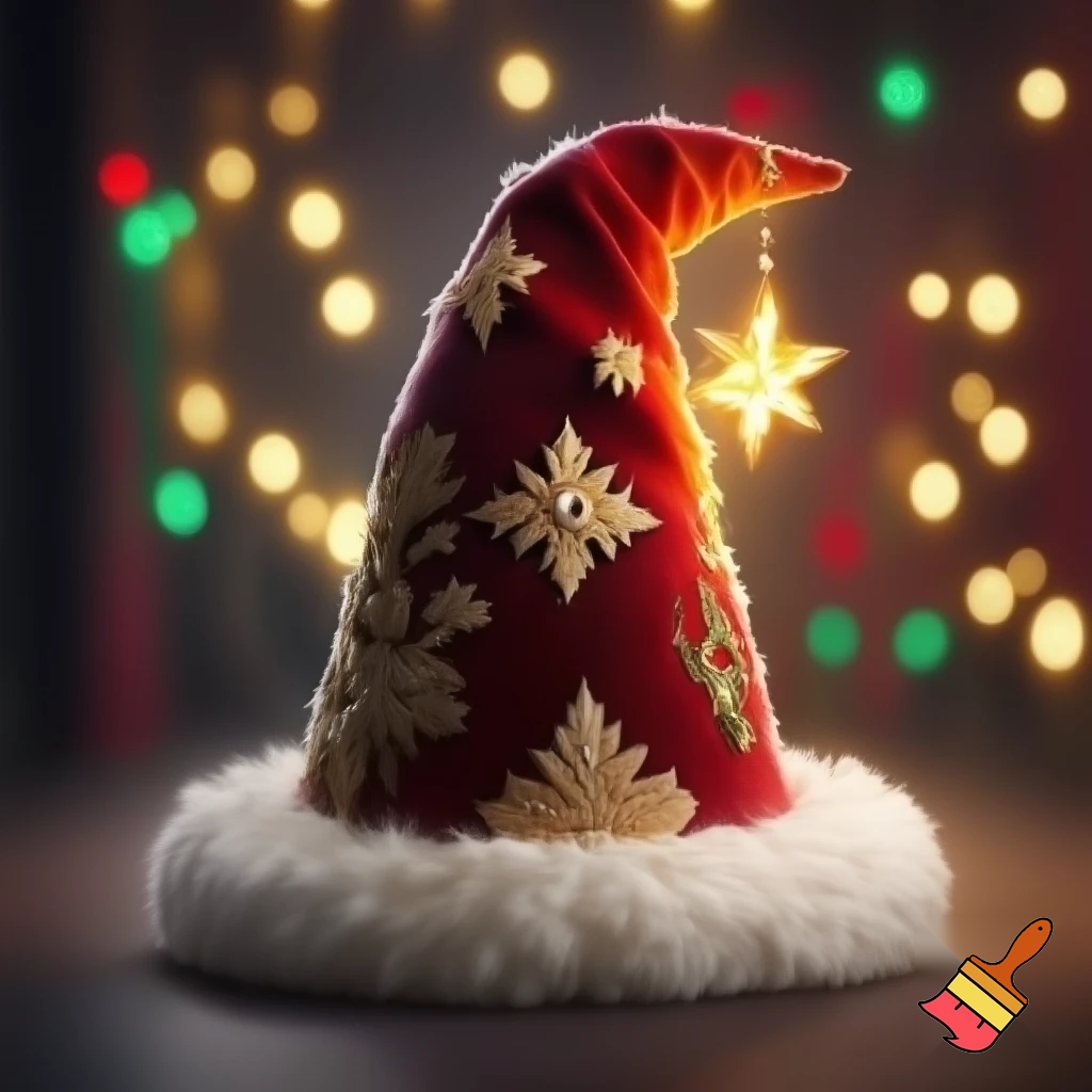 Christmas wizard hat
