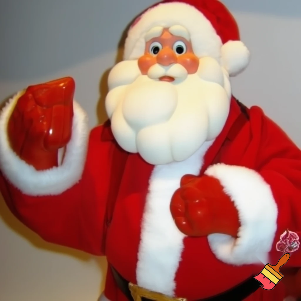 Paris Disneyland Santa Claus, Paris Disney Pee-wee Santa Claus Pennwell