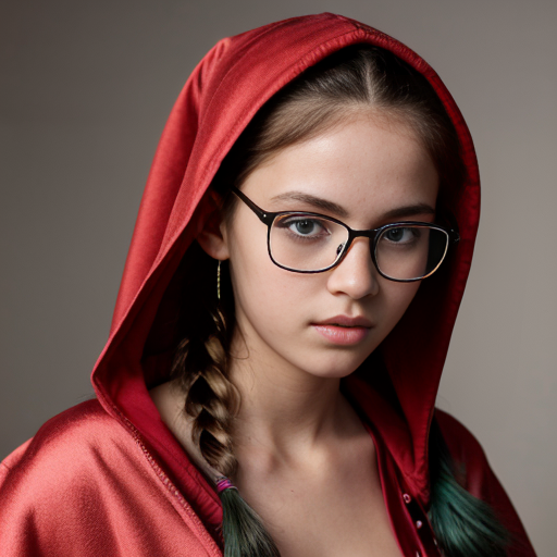 nighttime, strong makeup, emo, red, c thin, anorexia, slim,   photograph of  a girl teen , full body, her hair is long and dirty dark blonde, hyper-realistic skin, charming face, , bright dark eyes, the light falls on the face c, masterpiece, hyperrealistic, hyperrealistic, detailed and perfect face, angelic look, detailed skin, serene atmosphere, high quality, at , at , sunliight, soft, sweet, middle school, , strong colors, full body,,  twins, b, naughty,, red riding hood, A captivating  girl with ebony locks styled In two lovely braids, the edges of her hair beautifully defined, wears trendy eyeglasses emphasizing her gaze toward the camera, nudde, topless
