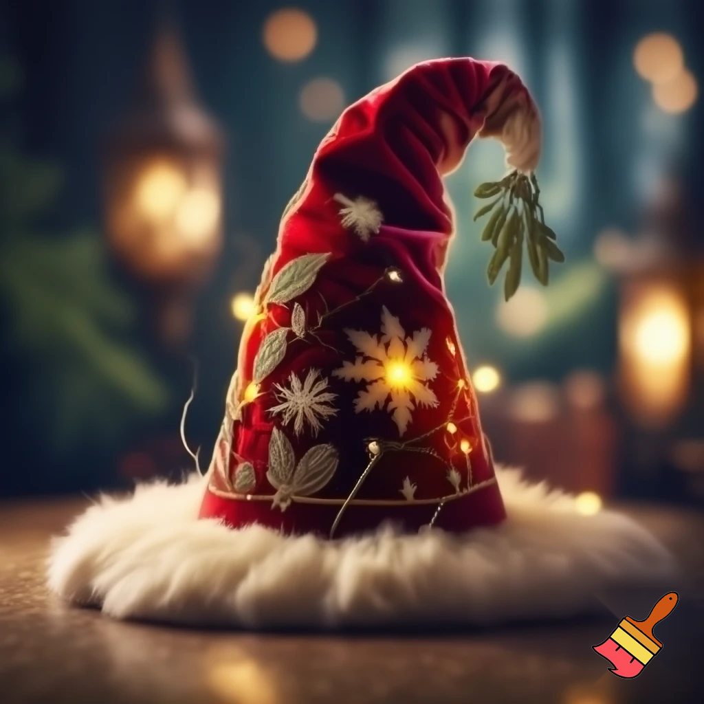 Christmas wizard hat