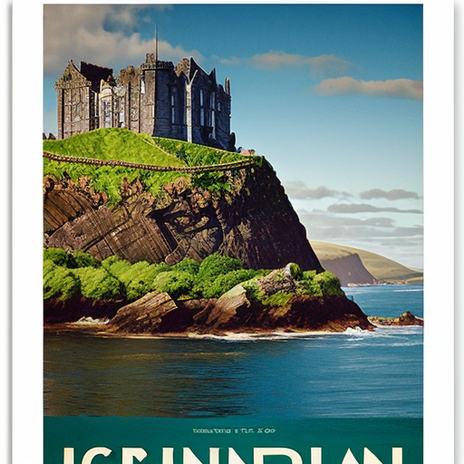 a poster for a trip to ireland 