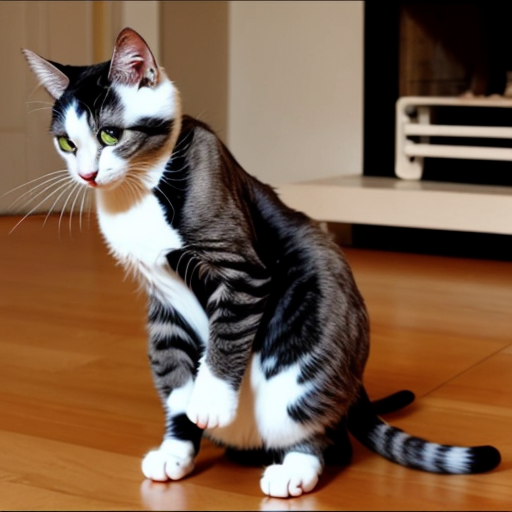 cat dancing on rat body