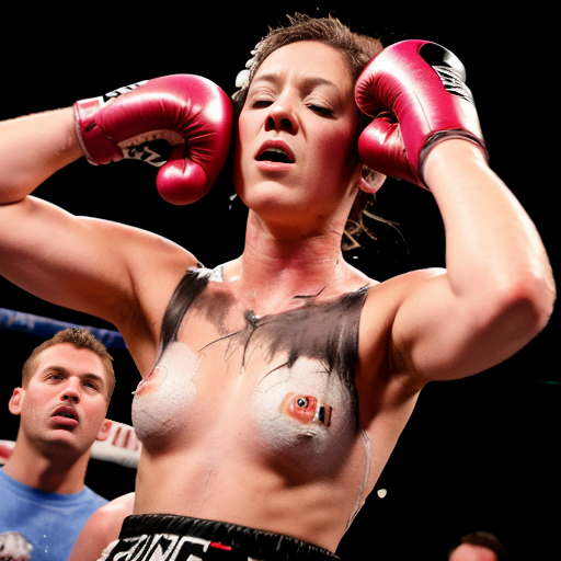 Girlfriend from Friday Night Funkin on her stomach arms sprayed out being sedated by pink knockout gas drooling eyes half-lidded