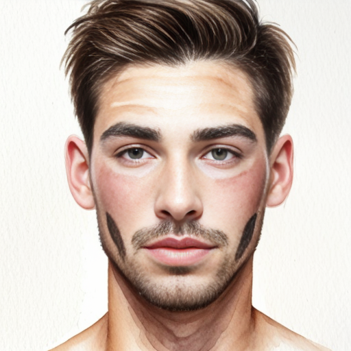 short white guy with a mole on his face

