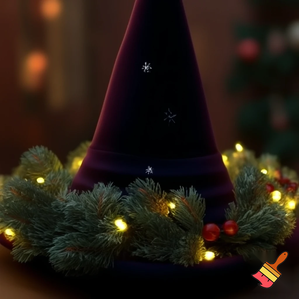 Christmas wizard hat