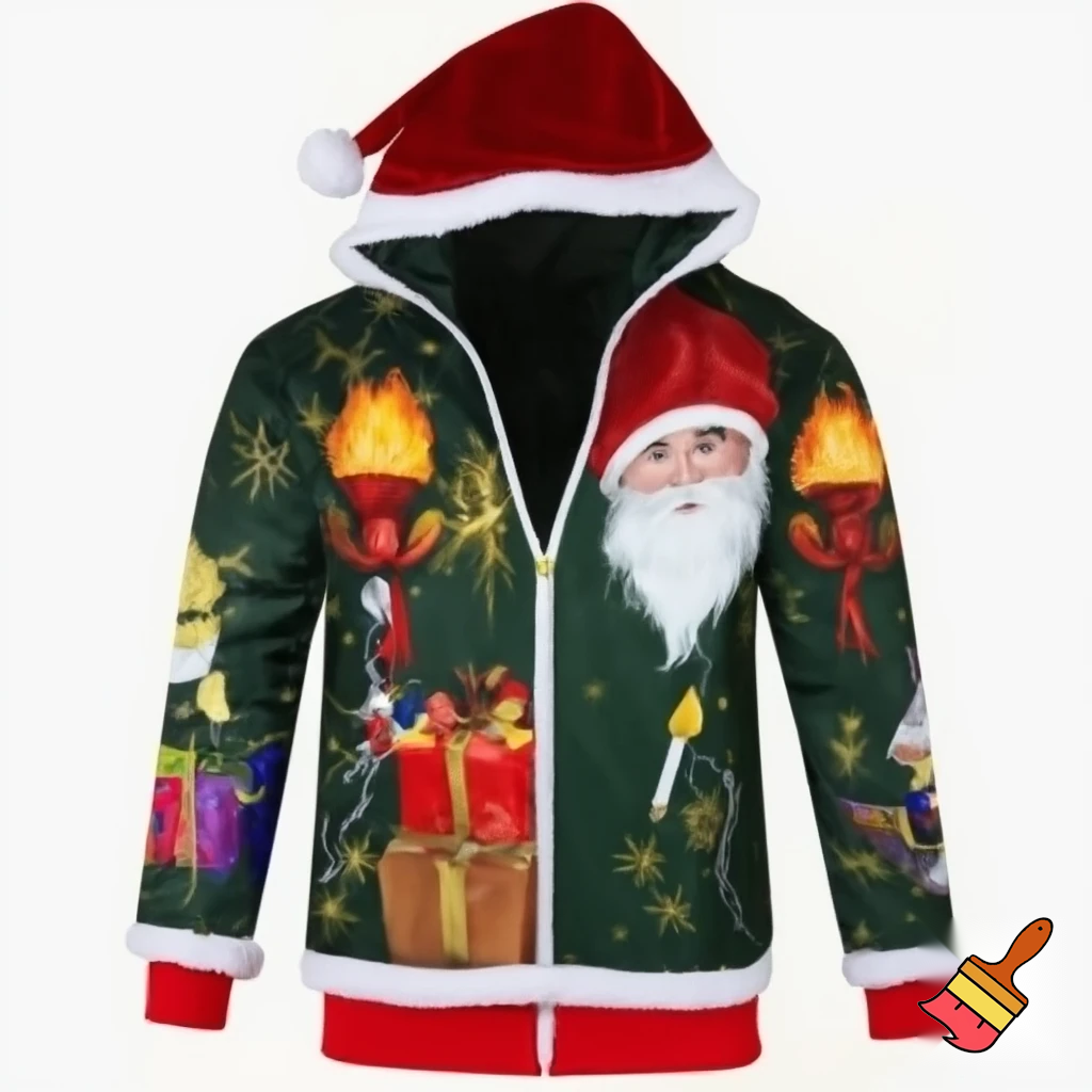 A wizard jacket Christmas jacket Santa Claus wizard