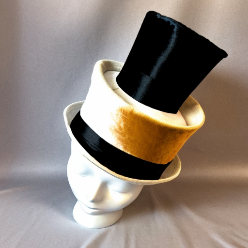 Top hat Easter pattern top hat velvet