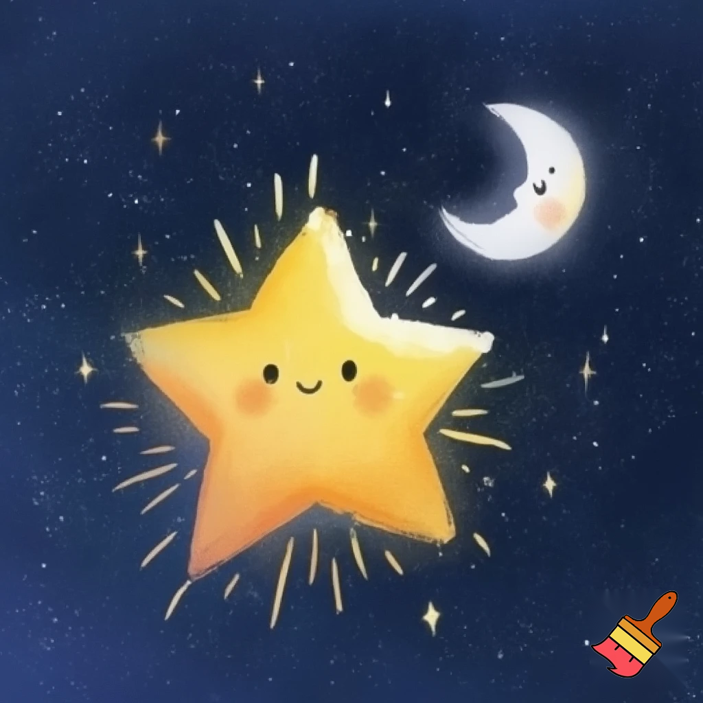 Star and the moon cartoon