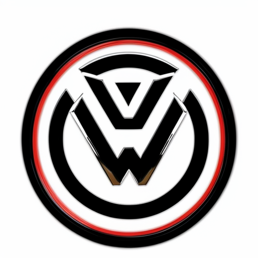 Erstelle mir einen coolen Volkswagen GTI Schriftzug in 16x4 Format
