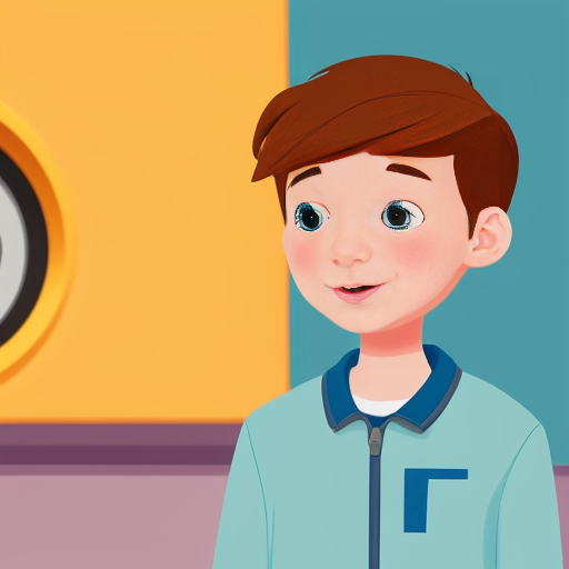 can you create an image of a character that represents ai in a children's cartoon