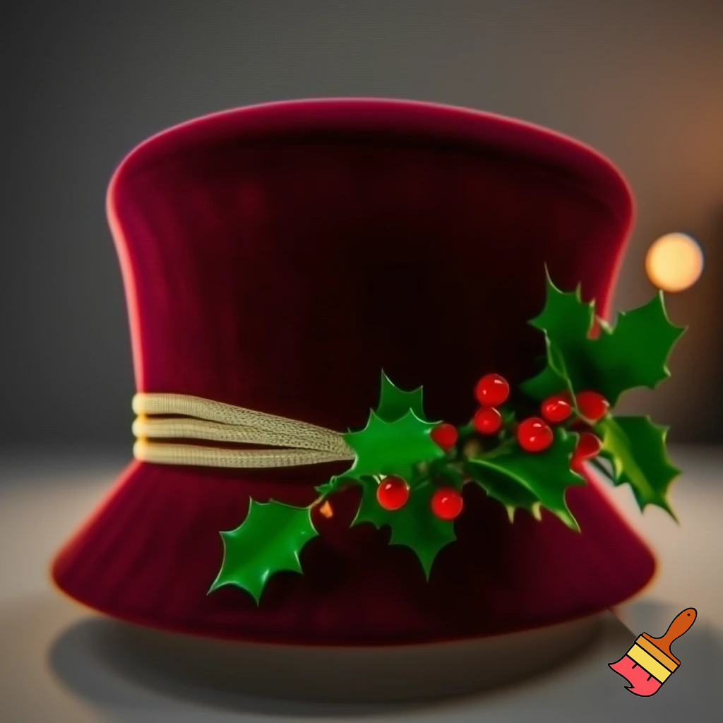 Velvet hat Christmas velvet hat
