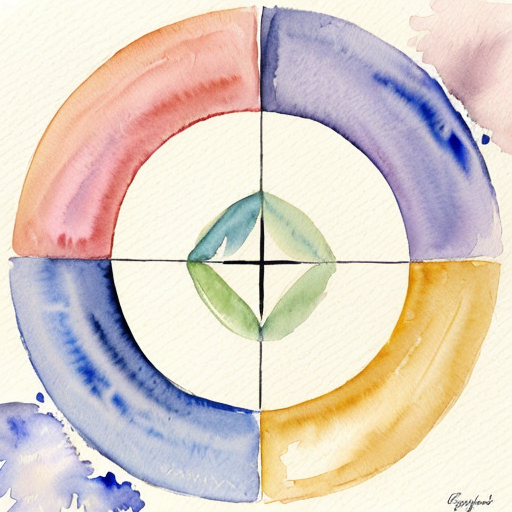 Fill a Circle with something figurative in o‘keeffe style 