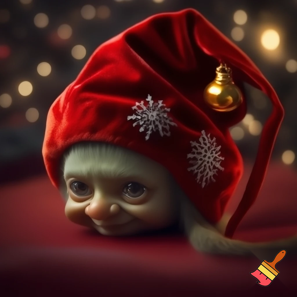 Christmas hat a Christmas hat velvet hat elf velvet