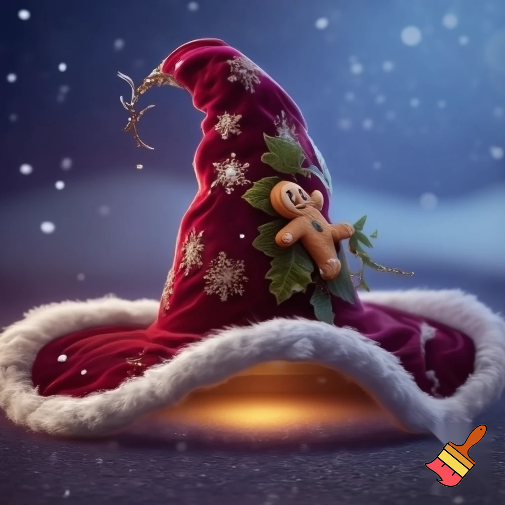 Christmas wizard hat