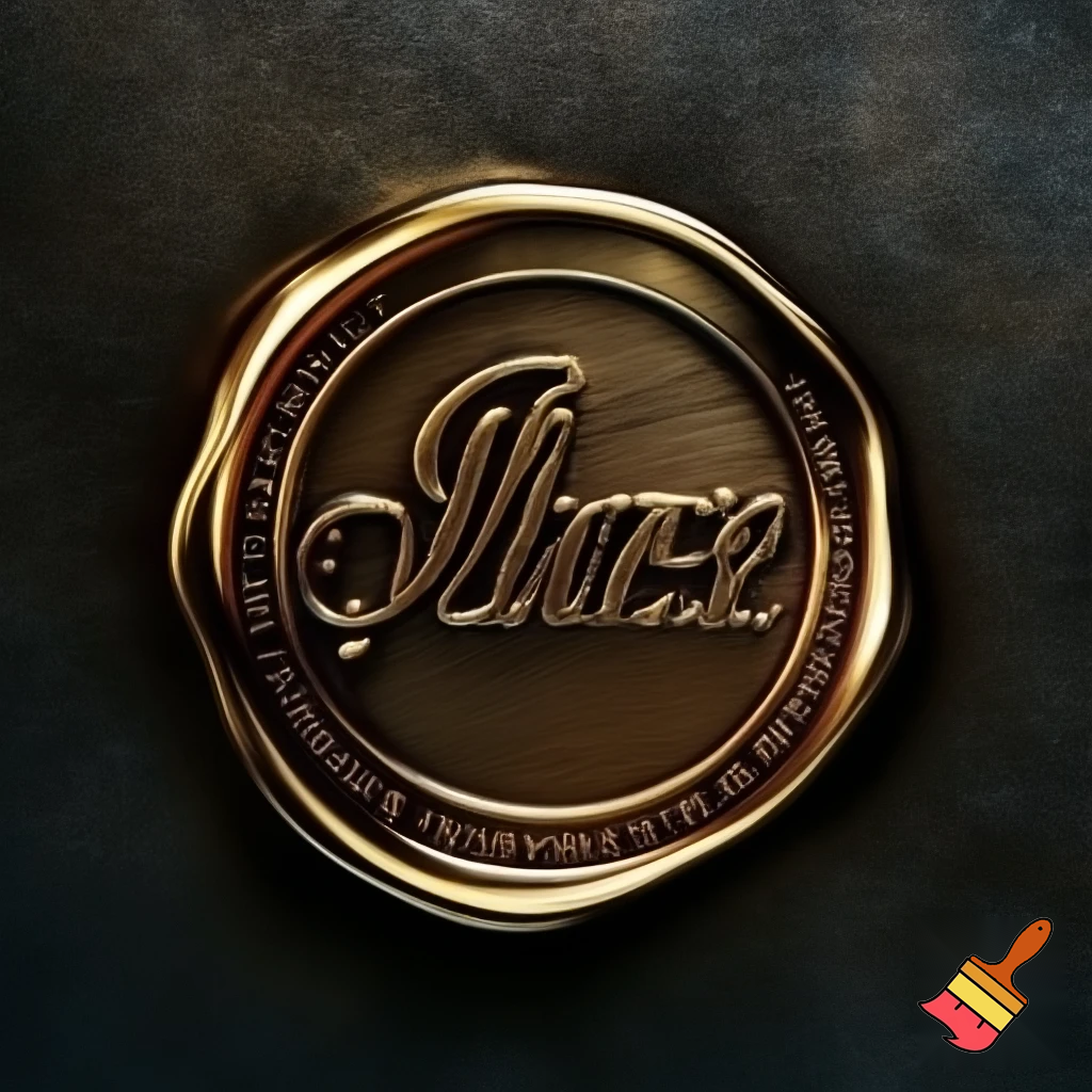 "A 3D, circular, embossed logo in a vintage style, resembling a classic, aged metal coin or a wax seal. The design is highly detailed with a polished, raised effect. The center features the text 'WILLIAM' and 'CALVARESI' in a decorative, vintage serif font. The surrounding border contains the text 'PHOTOGRAPHY' and 'COPYRIGHT ALL RIGHTS RESERVED' in a smaller, elegant font, following the curve of the circle. The overall color scheme is monochromatic, with shades of antique gold or bronze, creating deep shadows and highlights that emphasize the 3D, embossed effect. The background is a dark, textured surface, like old paper or leather, to make the logo pop."