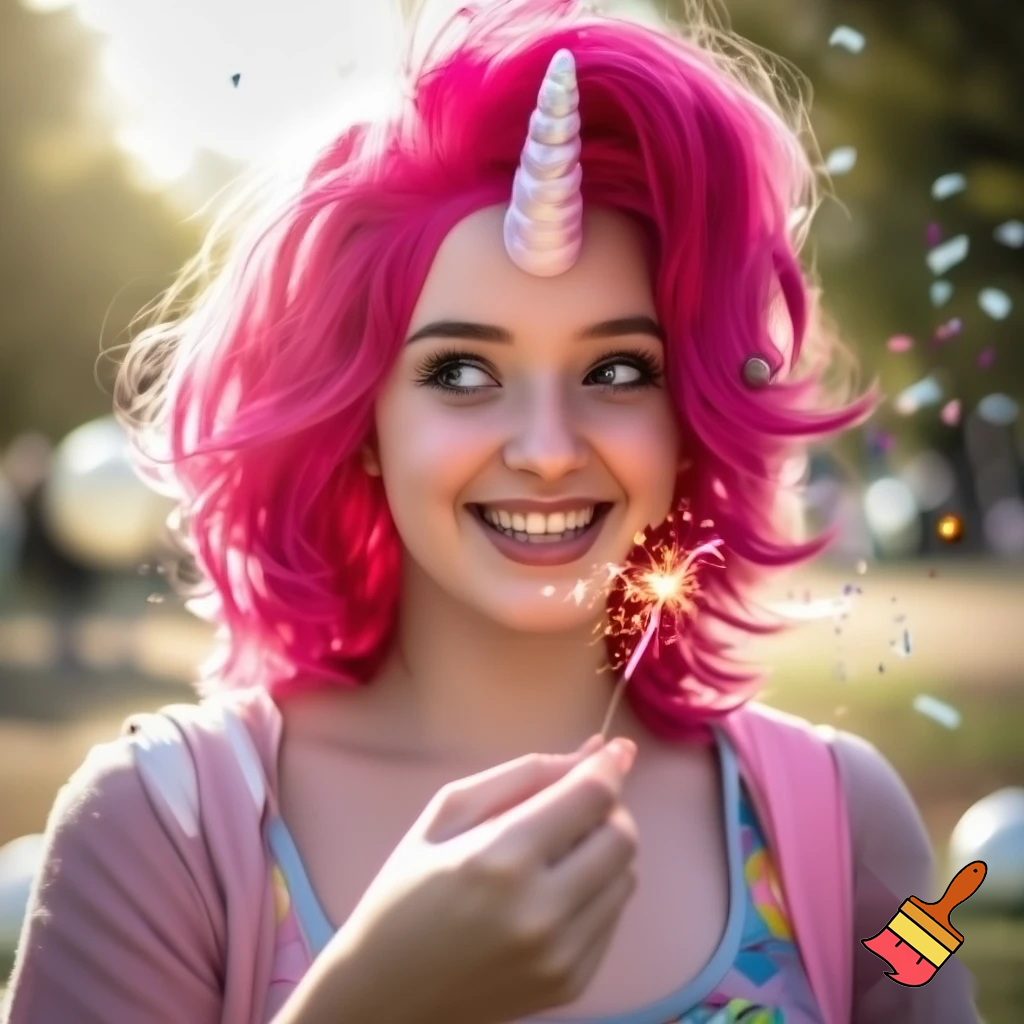 My little pony pinkie pie from as human unicorn girls