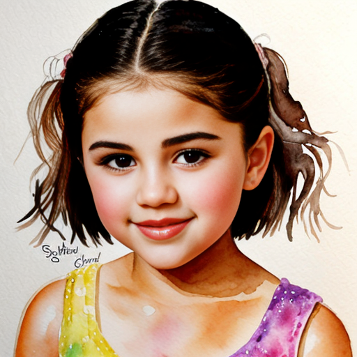 A 1999 Photo of  8 Year Old Selena Gomez 