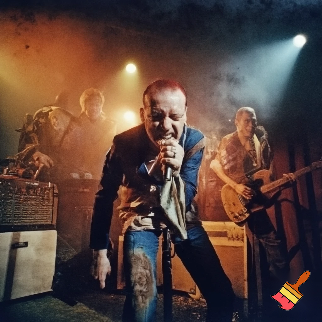 Sex Pistols playing MTV unplugged concert 