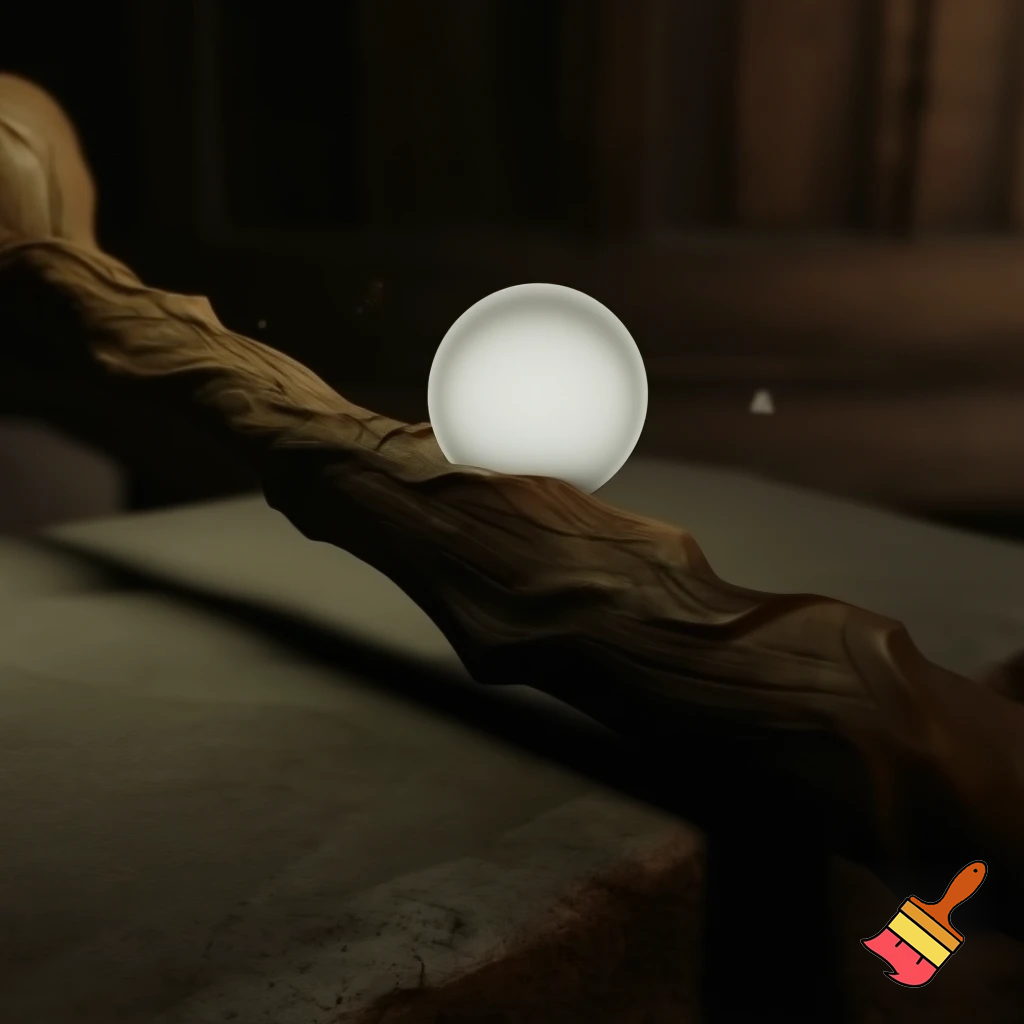 Magic or stick with the crystal ball stick a walking stick