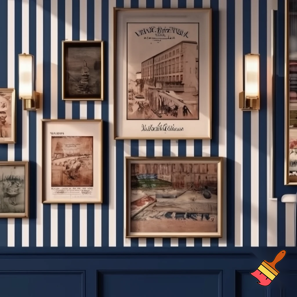 a preppy wall for cafe or resturant