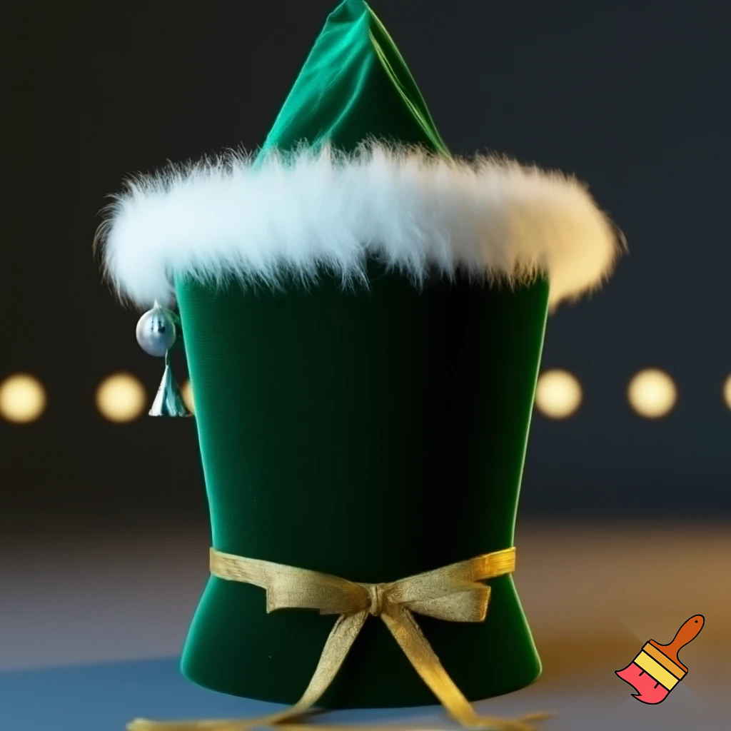 A wizard Christmas hat read the correct colour