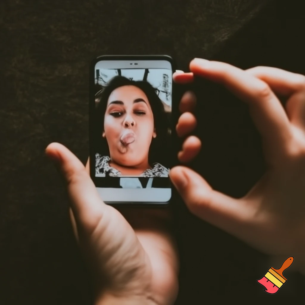 Buatkan gambar wanita yang sedang menghisap penis